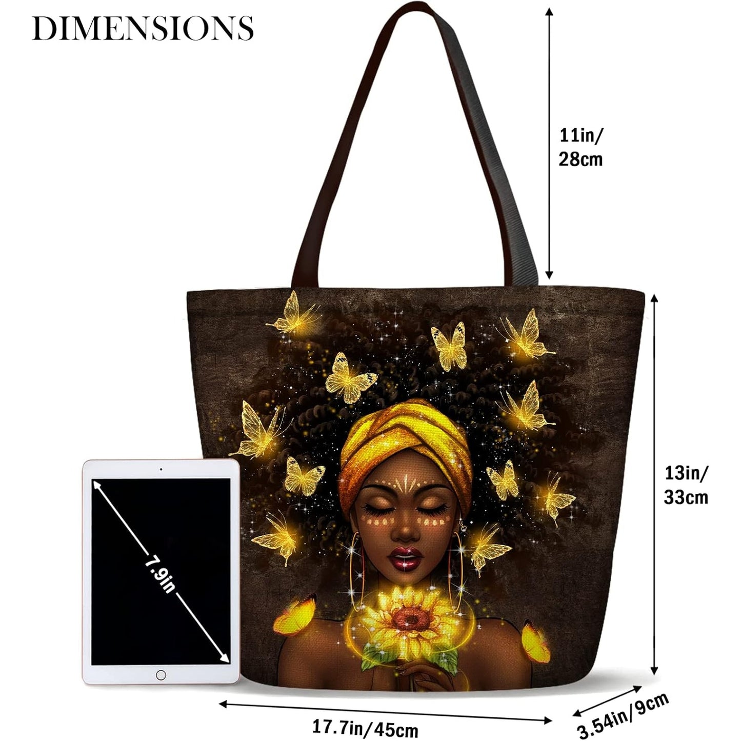 Afro Women Tote Bags