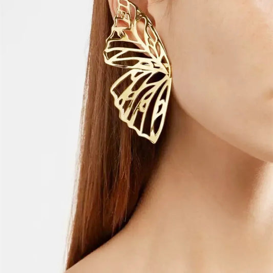 Hollow Big Butterfly Stud Earring for Women