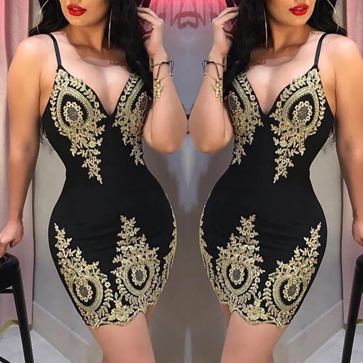 Sexy summer party halter dress