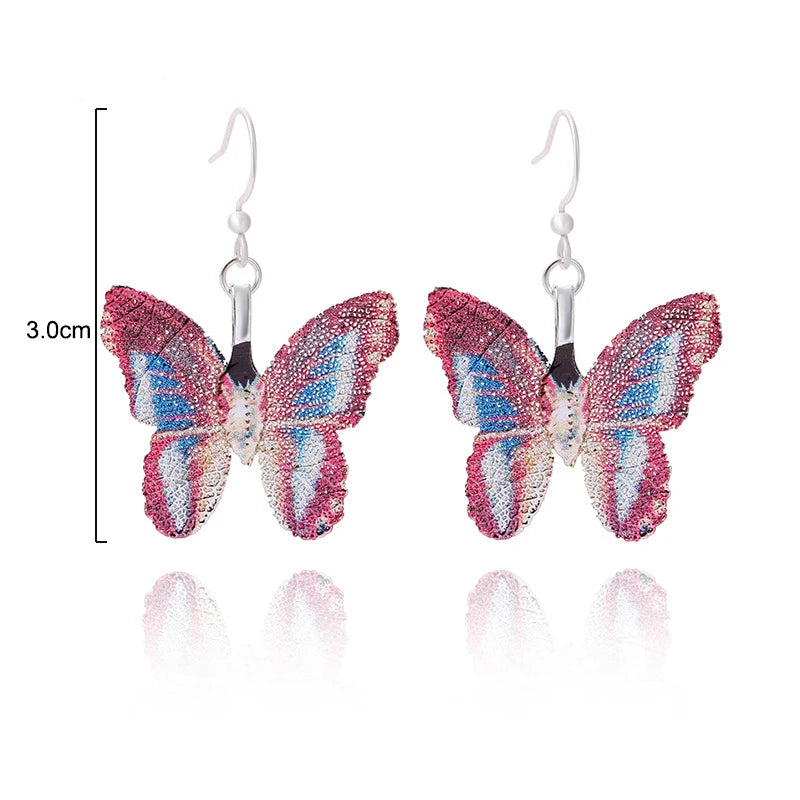 Cute Colorful Butterfly Earrings For Women