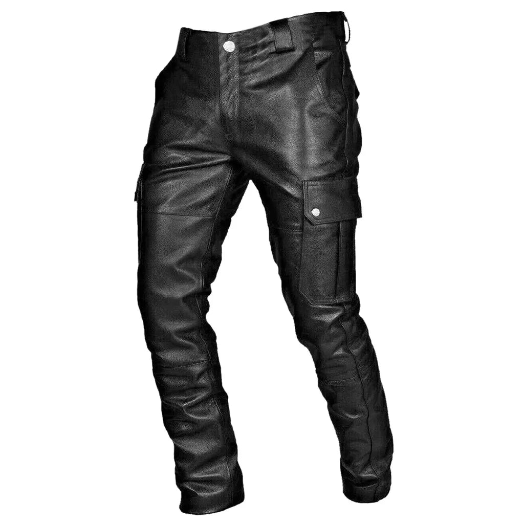 Men's Casual Leather Pants