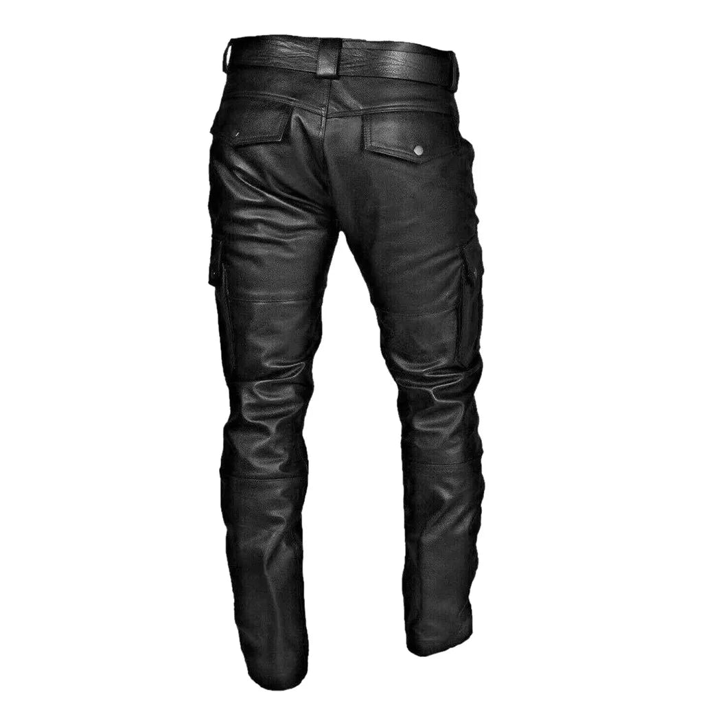 Men's Casual Leather Pants