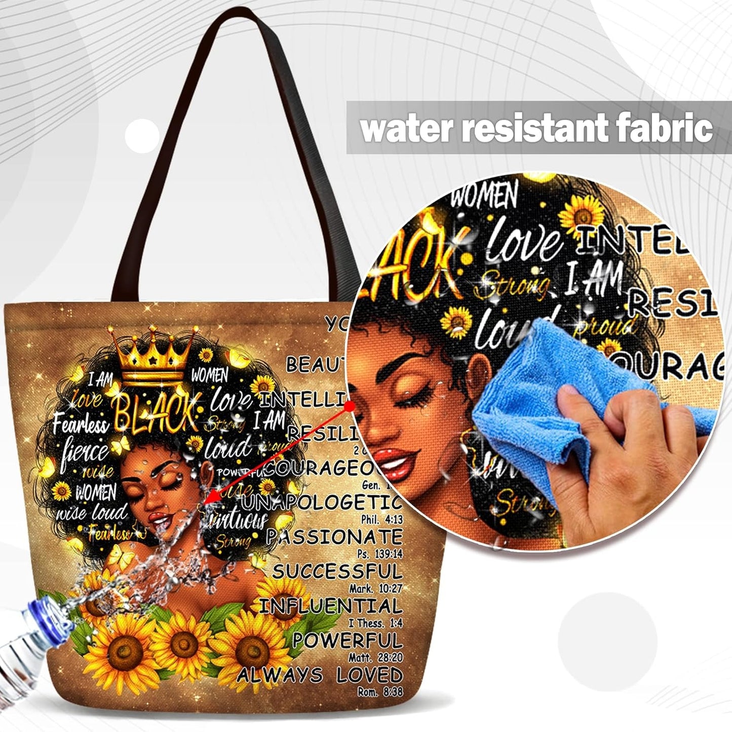 Afro Women Tote Bags