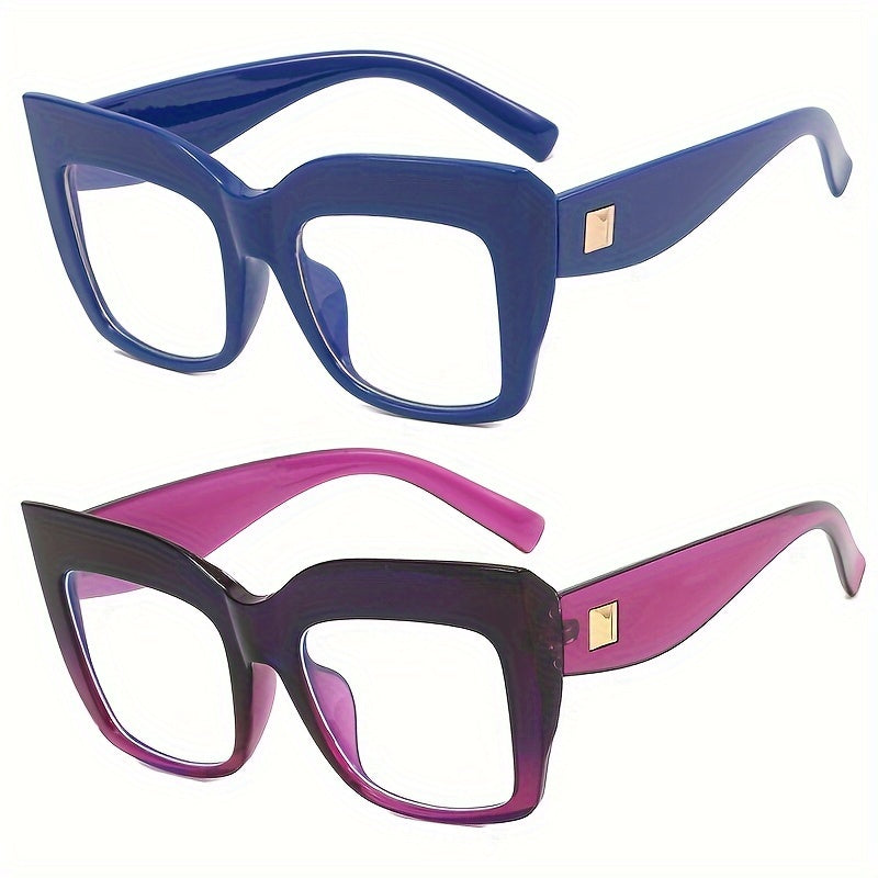 Large Cat Eye Frame Glasses