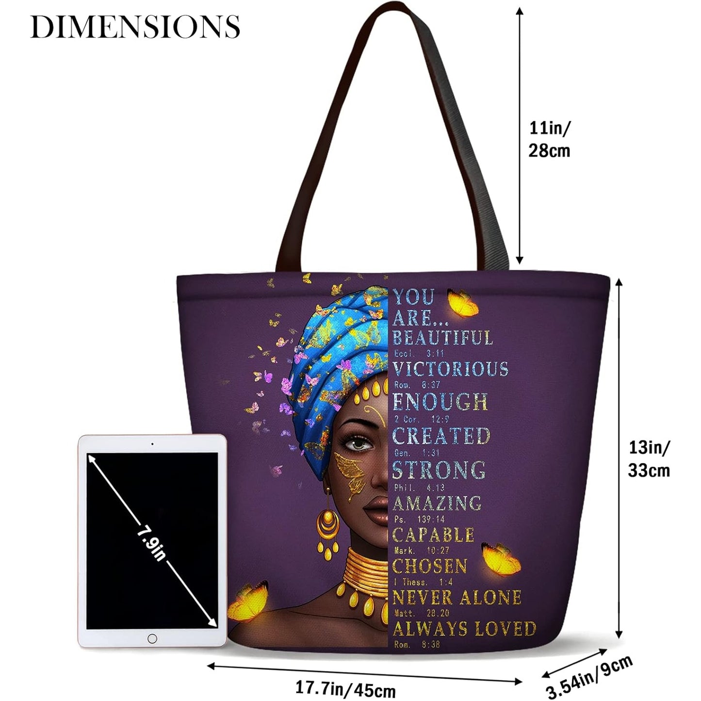 Afro Women Tote Bags