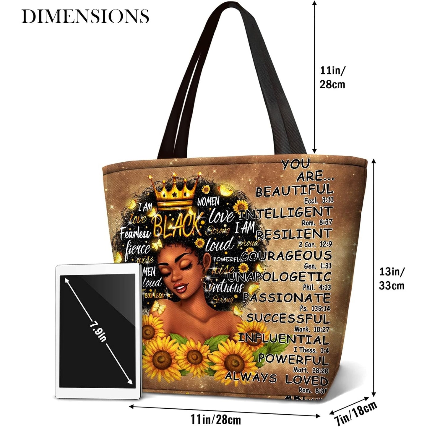 Afro Women Tote Bags